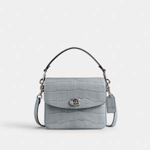 Bolsa Cruzada COACH® Cassie 19 Mujer Plateadas Gris Azules | COTCU312