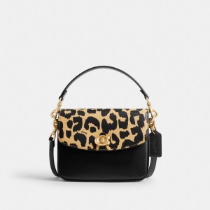 Bolsa Cruzada COACH® Cassie 19 With Leopard Print Mujer Leopardo Multicolor | COQME308