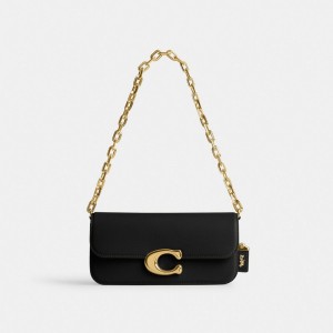 Bolsa de Hombro COACH® Idol 23 Mujer Negras | COUZD210