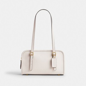 Bolsa de Hombro COACH® Swing Zip Mujer Blancas | COLIG185