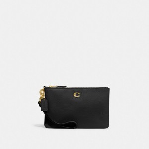 Cartera COACH® Small Wristlet Mujer Negras | COYXH105