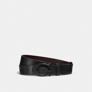 Cinturón COACH® Signature Buckle Cut To Size Reversible, 38 Mm Hombre Negras | COJPZ811