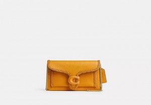 Clutch COACH® Tabby Chain With Braid Mujer Naranjas | COSGF319