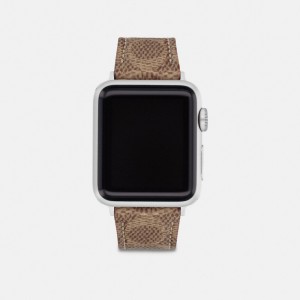 Reloj COACH® Apple Strap, 38 Mm And 40 Mm Mujer Marrones | COAHU474