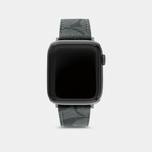 Reloj COACH® Apple Strap, 42 Mm And 44 Mm Mujer Negras | COTCQ468