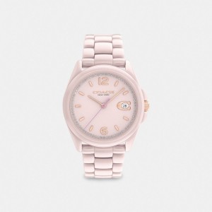 Reloj COACH® Greyson, 36 Mm Mujer Rosas | COQMV463