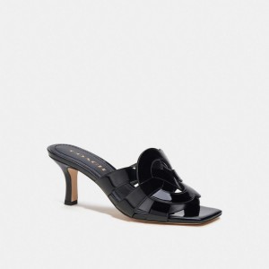 Sandalias COACH® Tillie Mujer Negras | COUZU717