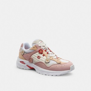 Tenis COACH® C301 With Tea Rose Mujer Rosas Claro | COLIC705