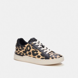 Tenis COACH® Lowline Low Top With Print Mujer Leopardo | COCOJ700