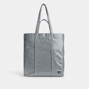 Tote COACH® Hall Mujer Gris Azules | COTCD156