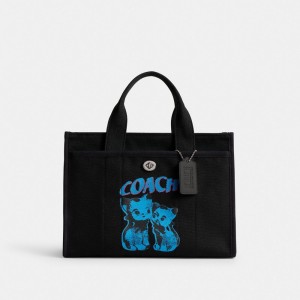 Tote COACH® The Lil Nas X Drop Cargo Mujer Plateadas Negras | COILQ144