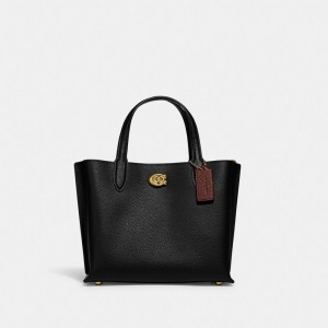 Tote COACH® Willow 24 Mujer Negras | COHAZ136