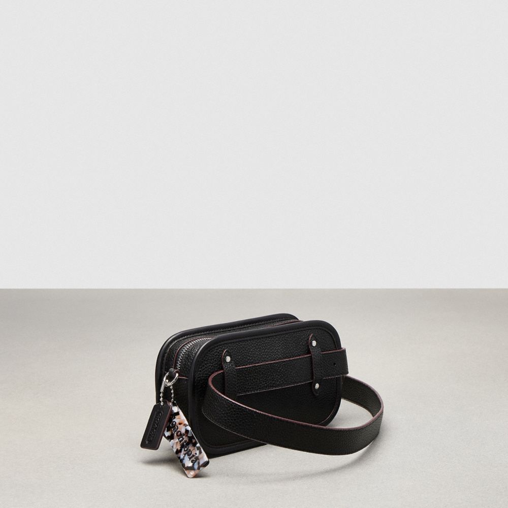 Bolsa Cruzada COACH® Crossbody Belt In Coachtopia Leather Mujer Negras | COYXB302