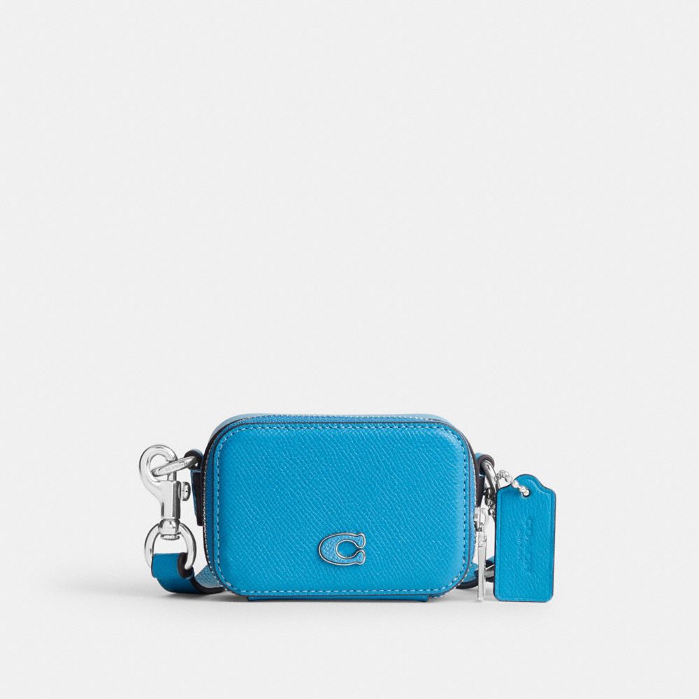 Bolsa Cruzada COACH® Crossbody Pouch Mujer Azules | COUZV301