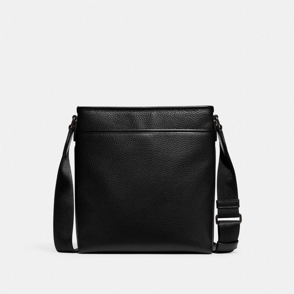 Bolsa Cruzada COACH® Gotham Slim Crossbody Hombre Negras | COVRS857