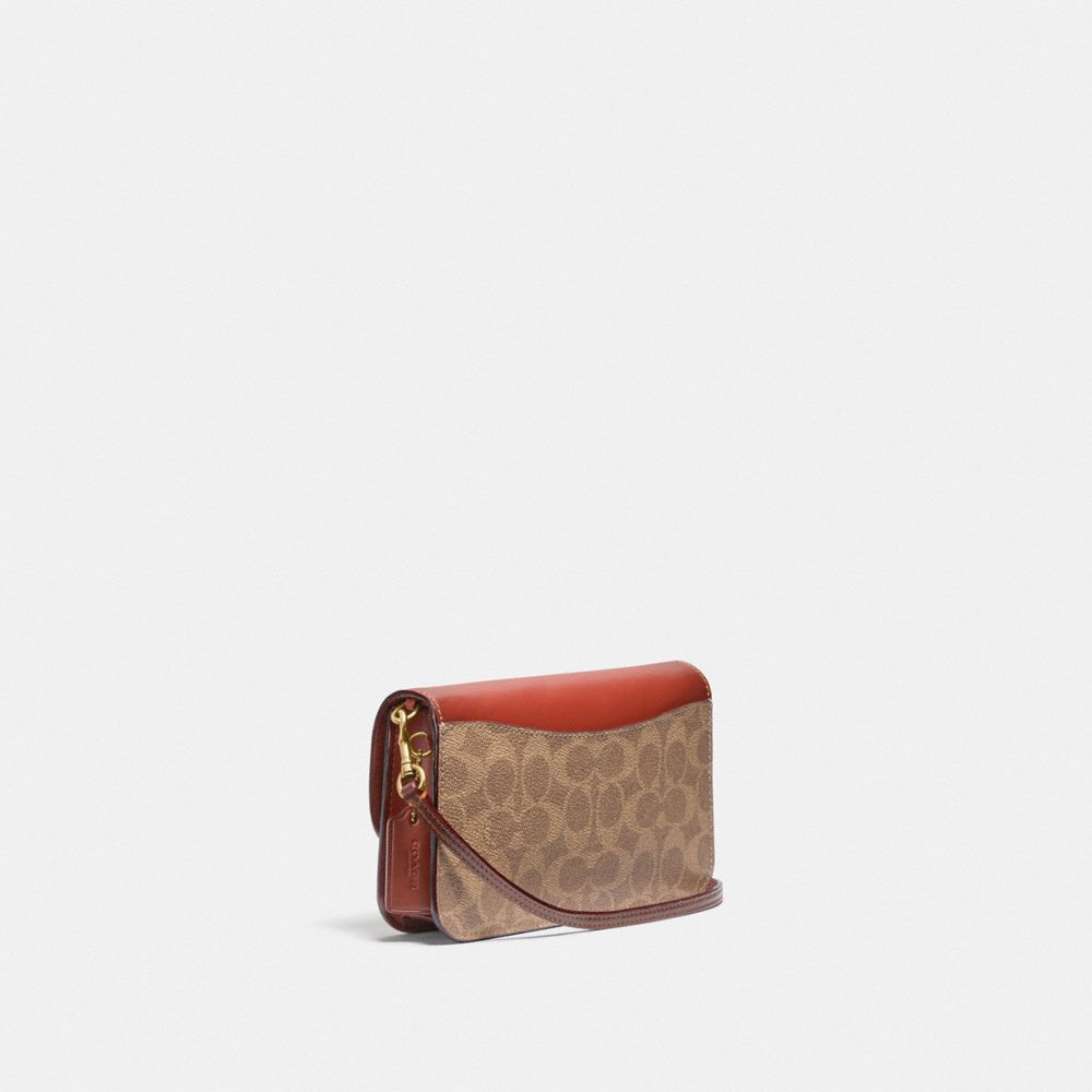 Bolsa Cruzada COACH® Hayden In Signature Canvas Mujer Marrones Rojas | COAHL297