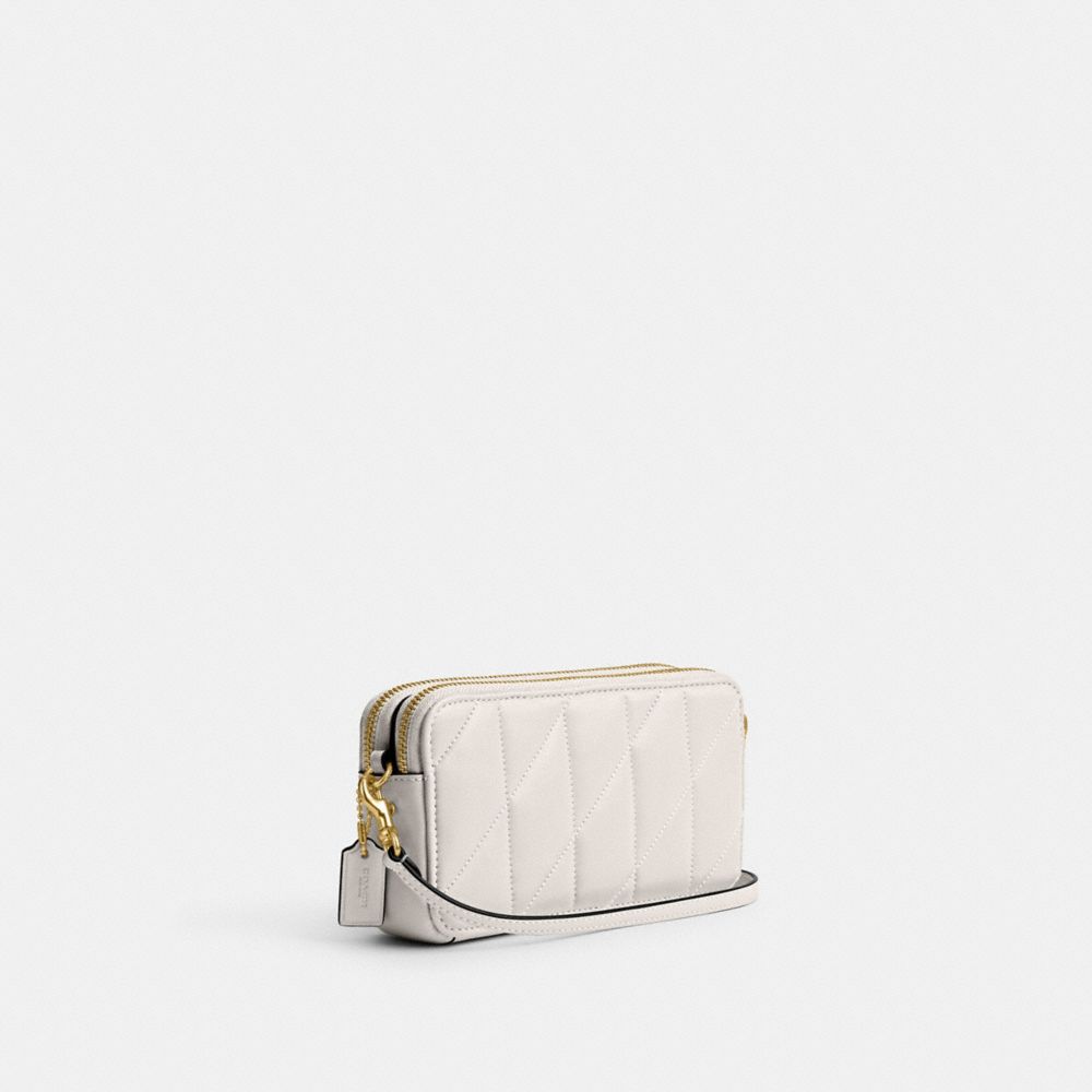 Bolsa Cruzada COACH® Kira With Pillow Quilting Mujer Blancas | COLIA289