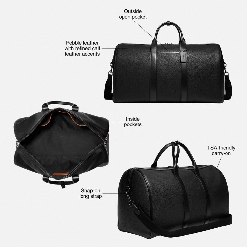 Bolsa Duffle COACH® Gotham Hombre Cafe | COMQI853