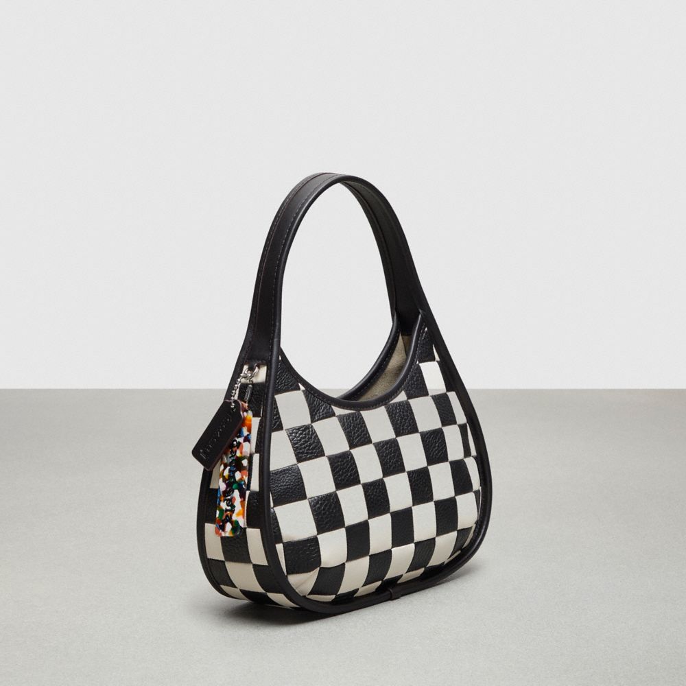 Bolsa de Hombro COACH® Ergo In Checkerboard Patchwork Upcrafted Leather Mujer Negras | COGSX218