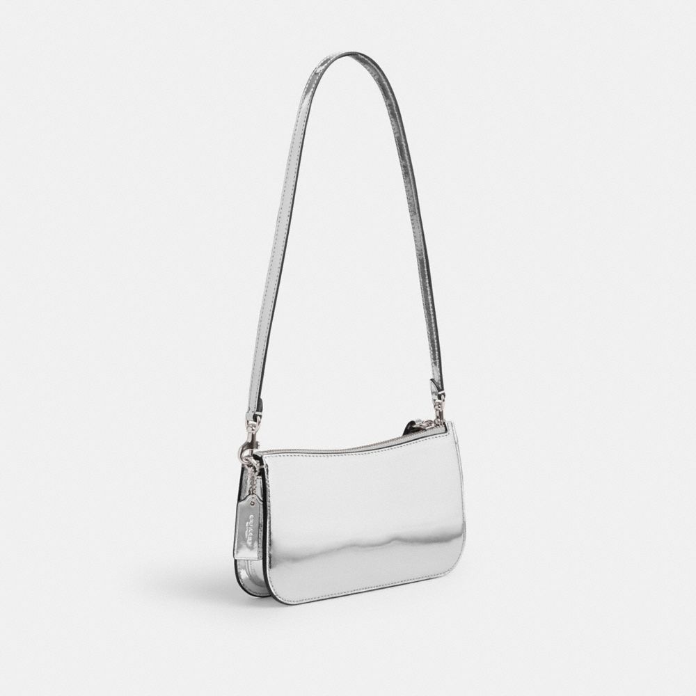 Bolsa de Hombro COACH® Penn In Metallic Mujer Plateadas Plateadas | COTCW199