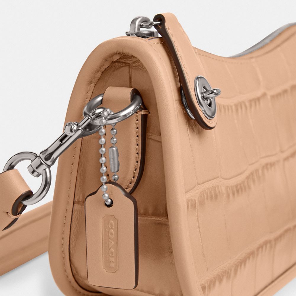 Bolsa de Hombro COACH® Swinger 20 Mujer Plateadas | COXYD183