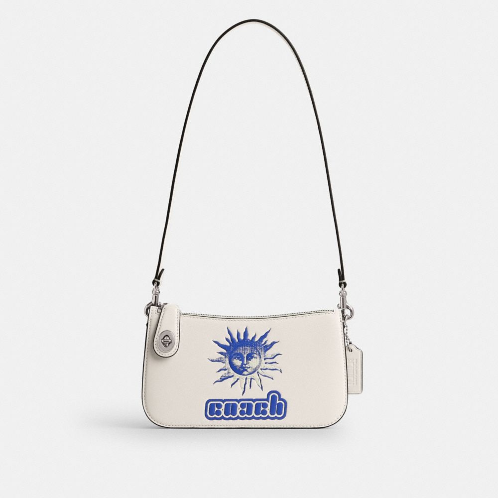 Bolsa de Hombro COACH® The Lil Nas X Drop Penn Mujer Plateadas | COZUQ171