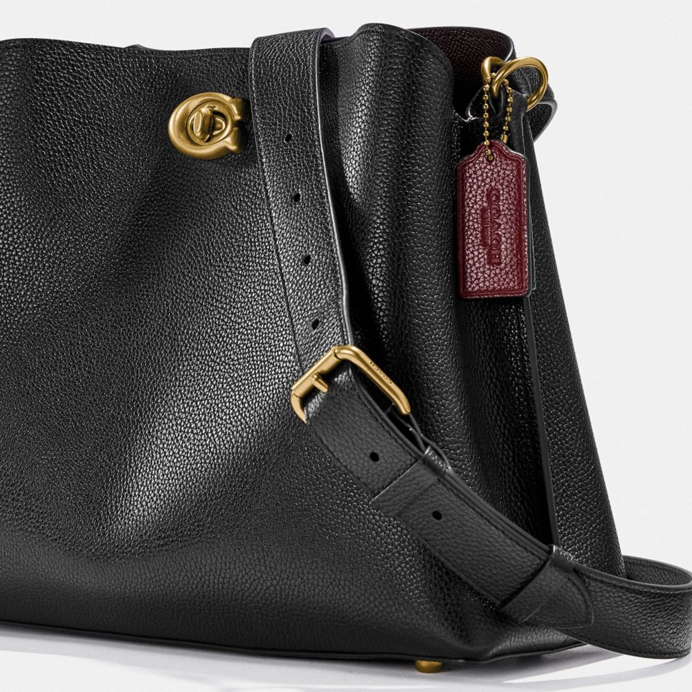 Bolsa de Hombro COACH® Willow Mujer Negras | COKOM169