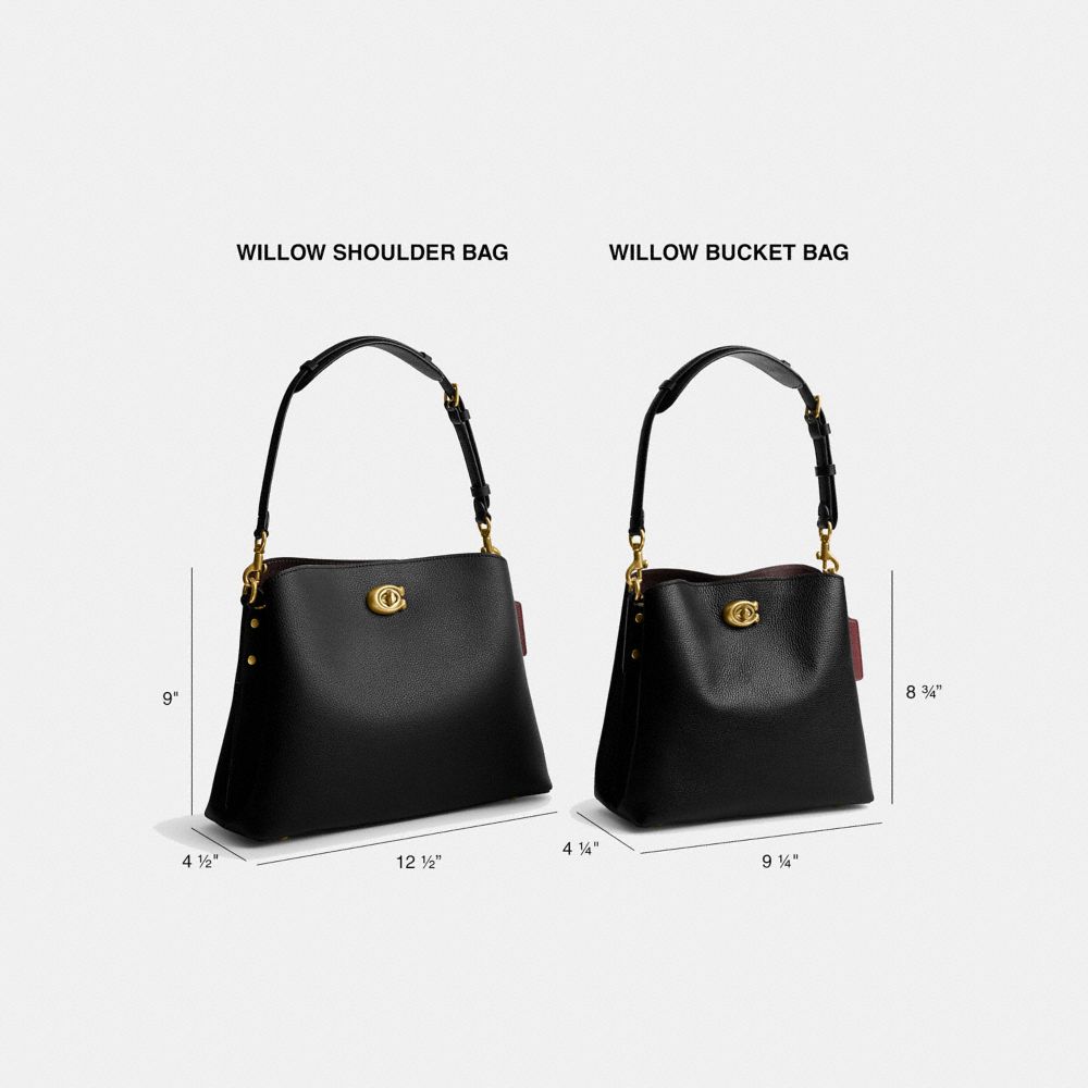 Bolsa de Hombro COACH® Willow Mujer Negras | COKOM169