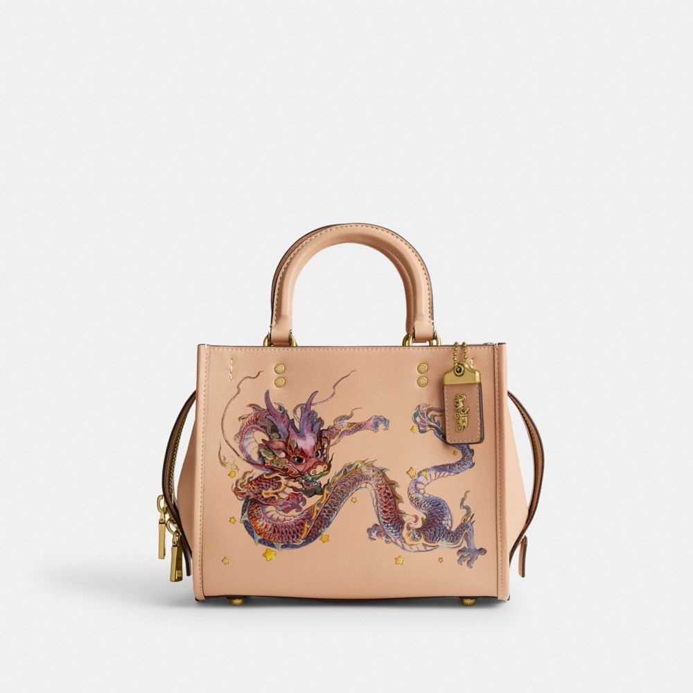 Bolsa de Mano COACH® Boxed New Year Rogue 25 With Dragon Mujer Multicolor | COUZA262