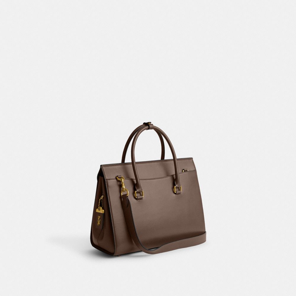 Bolsa de Mano COACH® Broome Carryall 36 Mujer Gris Oscuro | COEBU258