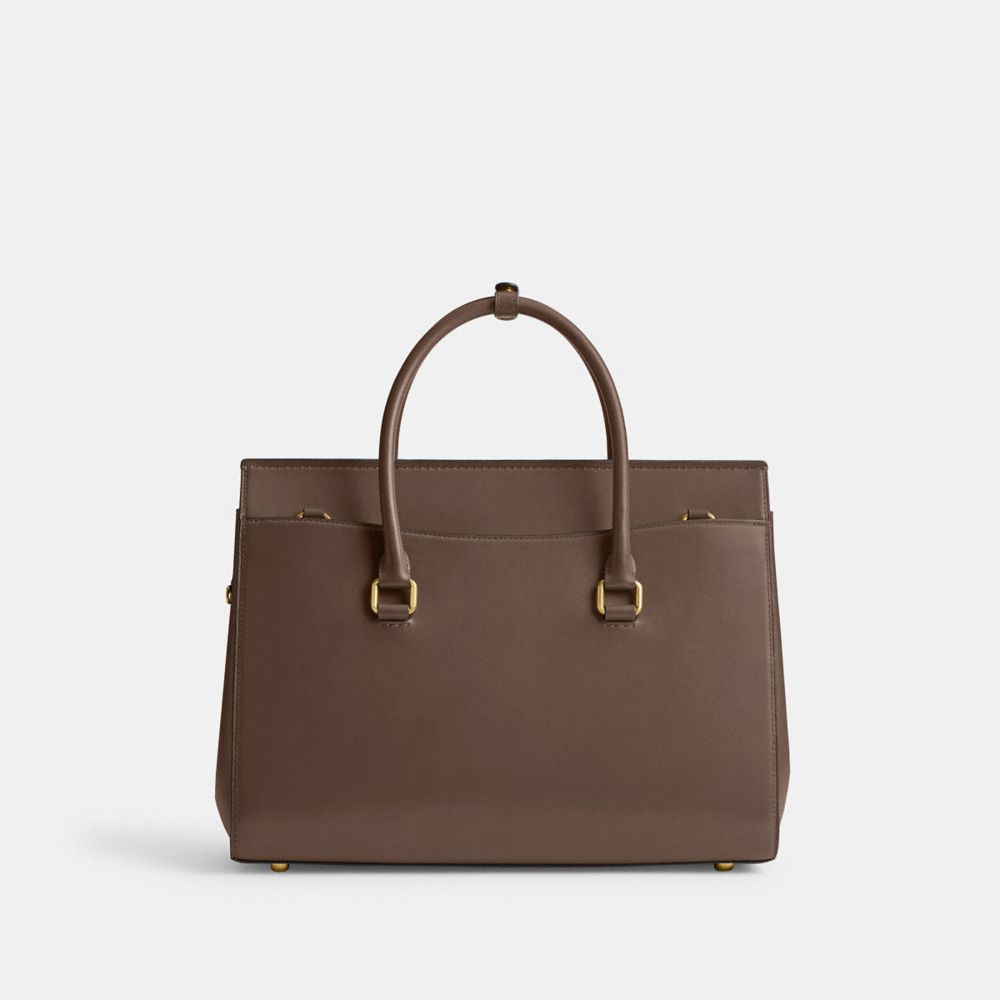 Bolsa de Mano COACH® Broome Carryall 36 Mujer Gris Oscuro | COEBU258