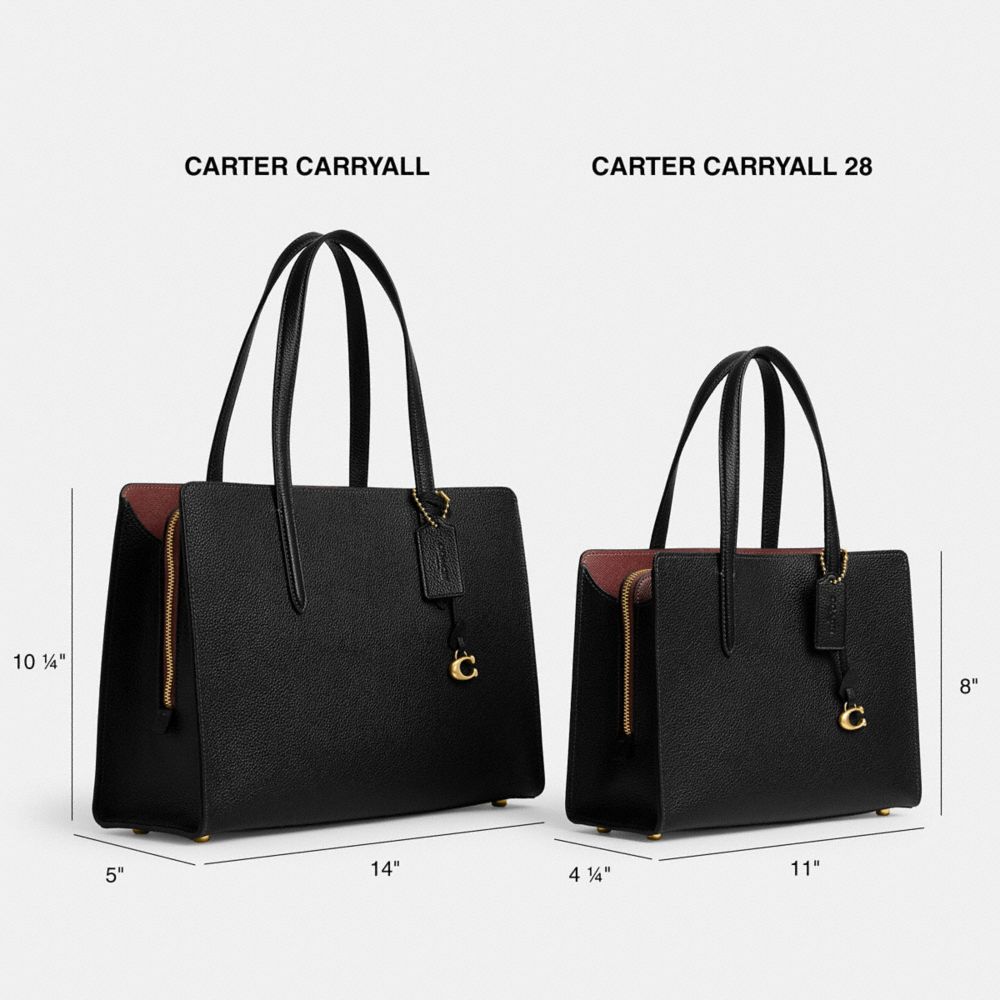 Bolsa de Mano COACH® Carter Carryall 28 Mujer Negras | COEBW253