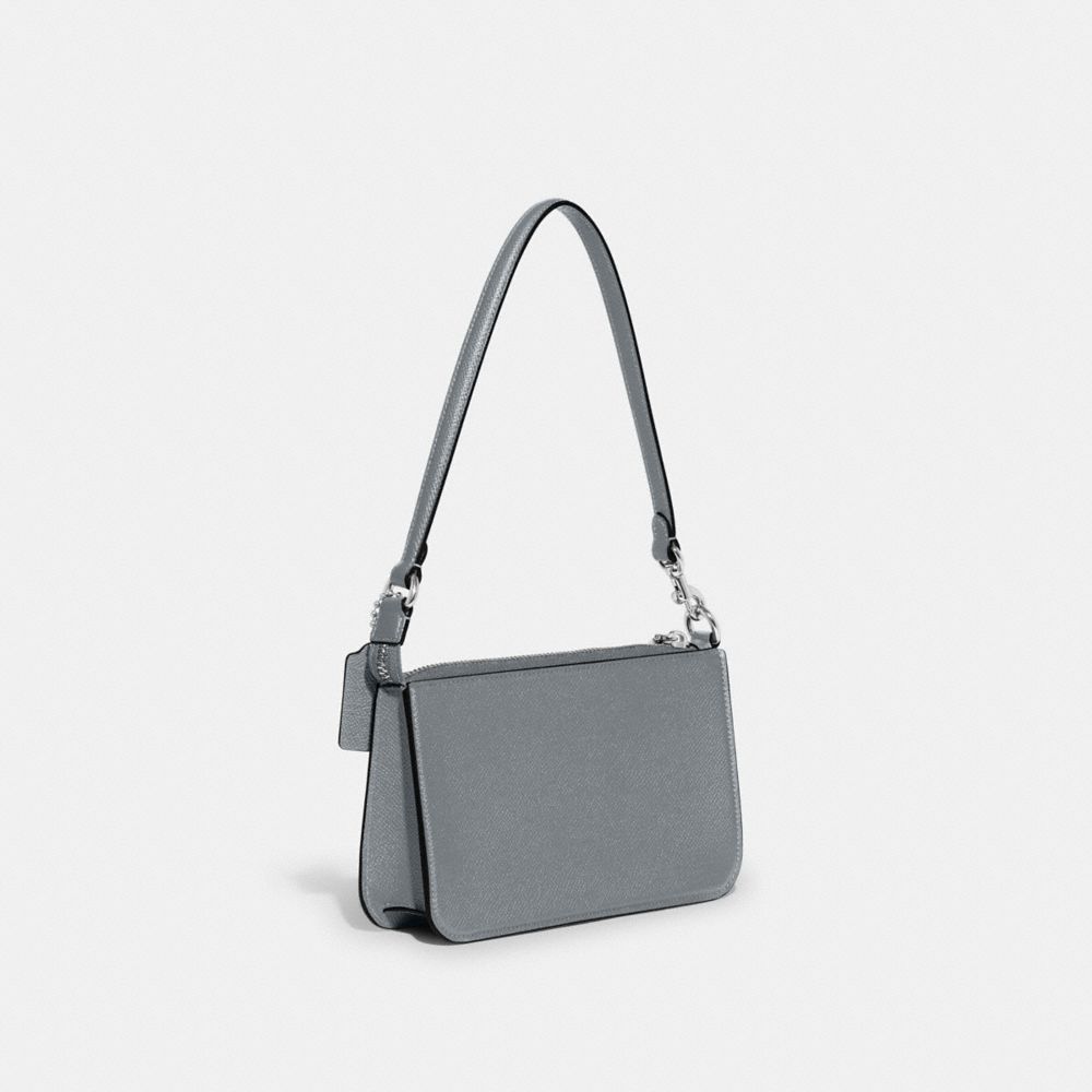 Bolsa de Mano COACH® Pouch With Signature Canvas Mujer Gris Azules | COAHX245