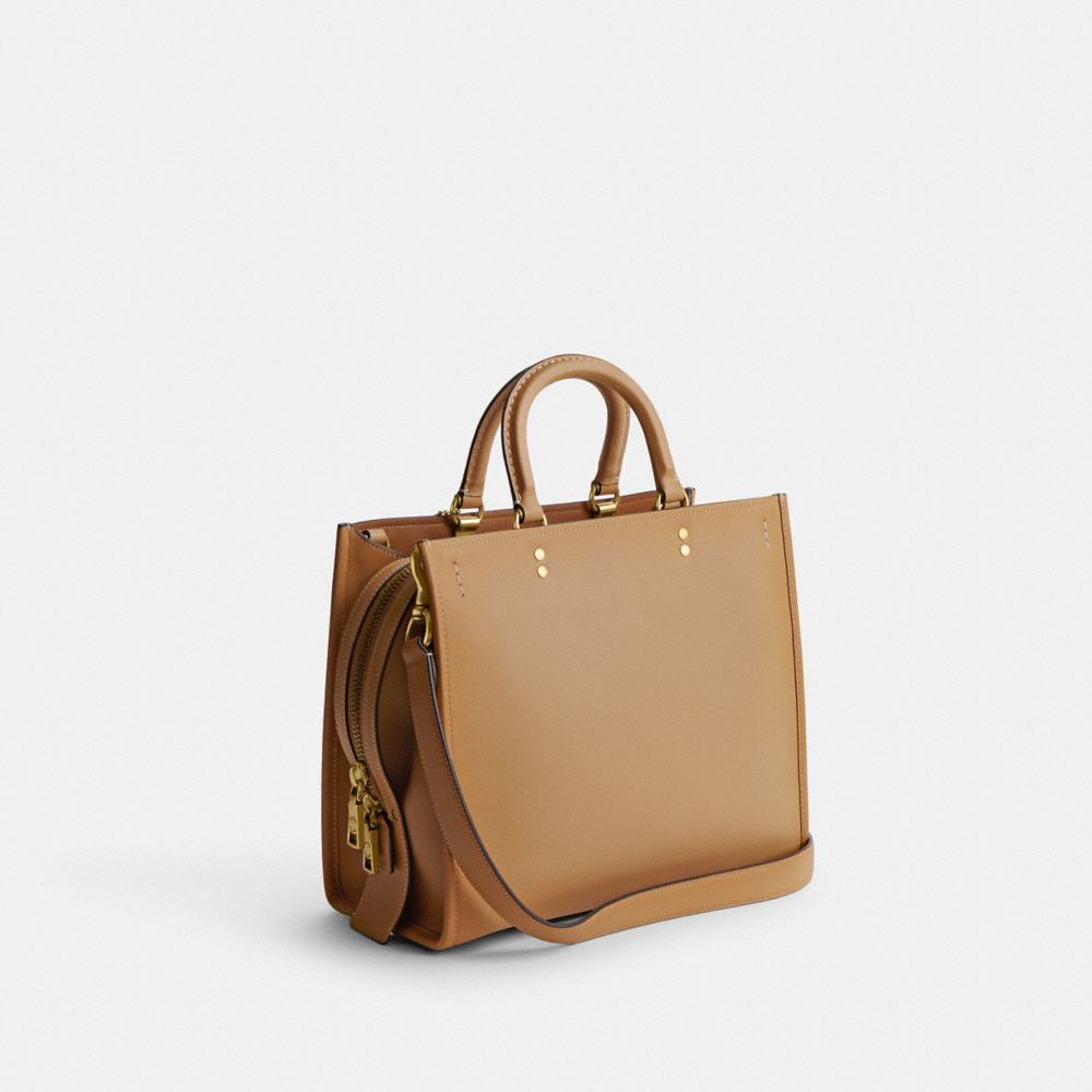 Bolsa de Mano COACH® Rogue Mujer Beige | COFCO242