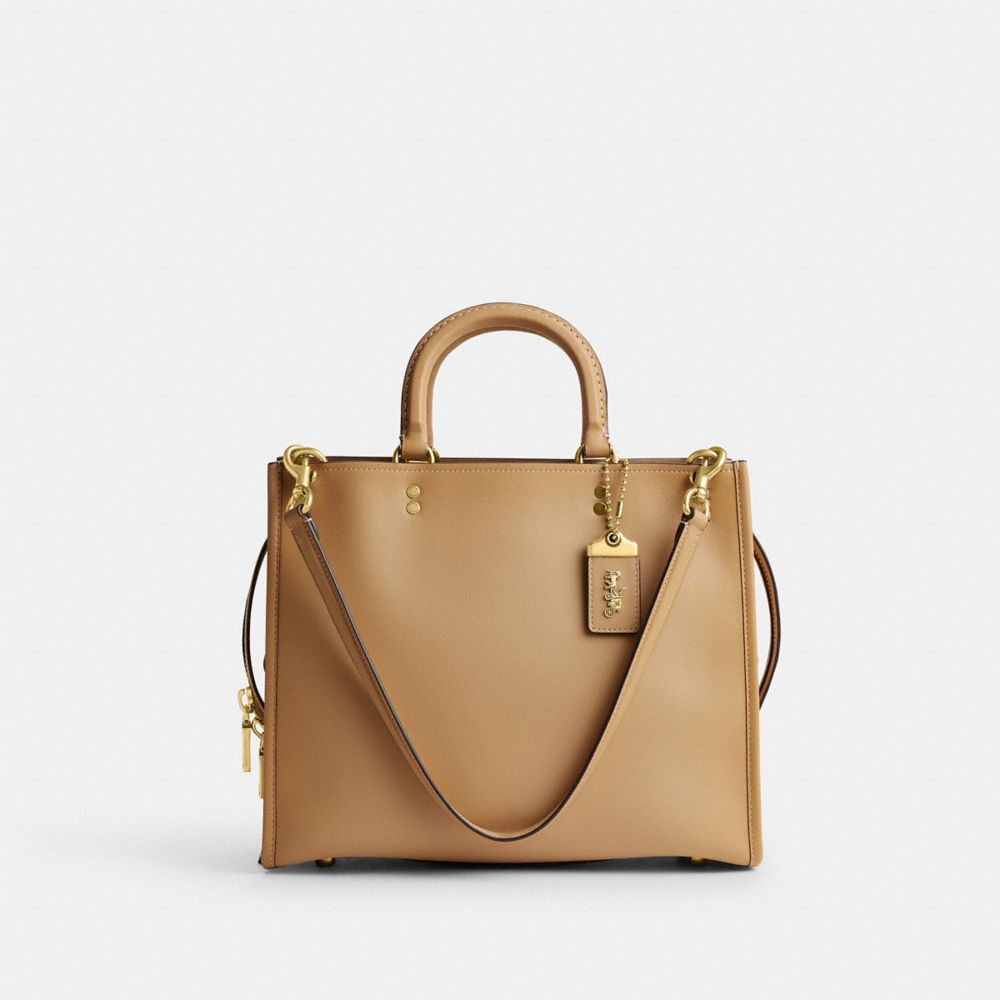 Bolsa de Mano COACH® Rogue Mujer Beige | COFCO242