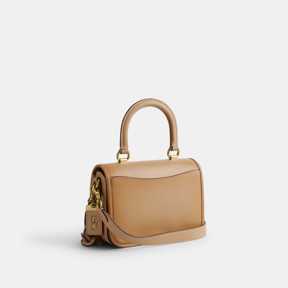 Bolsa de Mano COACH® Rogue Top Handle Mujer Beige | COXYA235