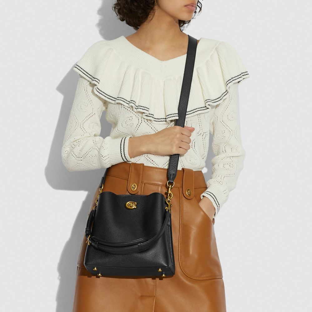 Bolso Saco COACH® Willow Mujer Negras | COKOP342