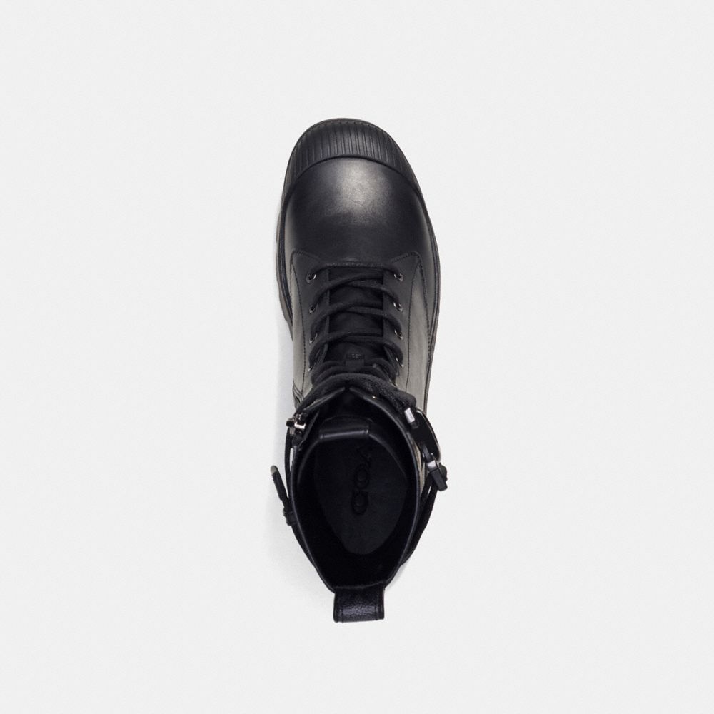 Botas COACH® Tucker With Signature Canvas Hombre Negras | COHAG968