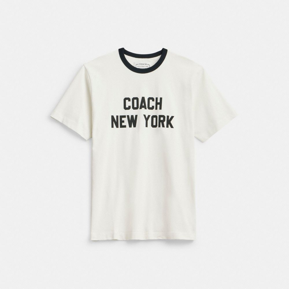 Camiseta COACH® New York Mujer Blancas | COPJW577