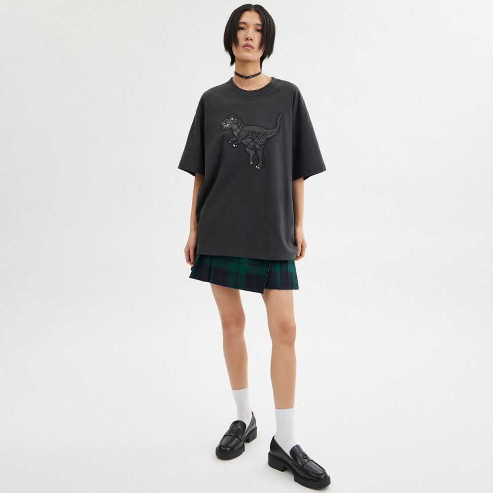 Camiseta COACH® Rexy Mujer Negras | COOKQ576