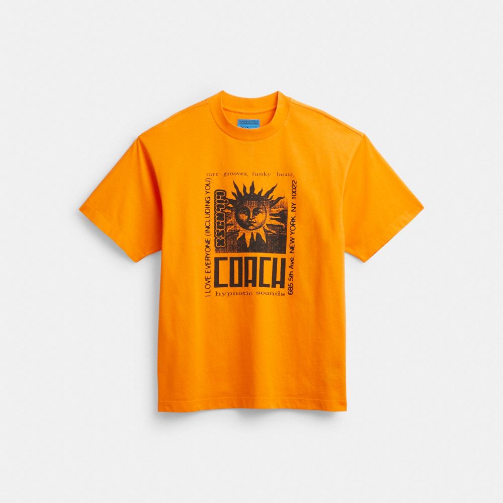 Camiseta COACH® The Lil Nas X Drop Sun Mujer Naranjas | COQMZ568