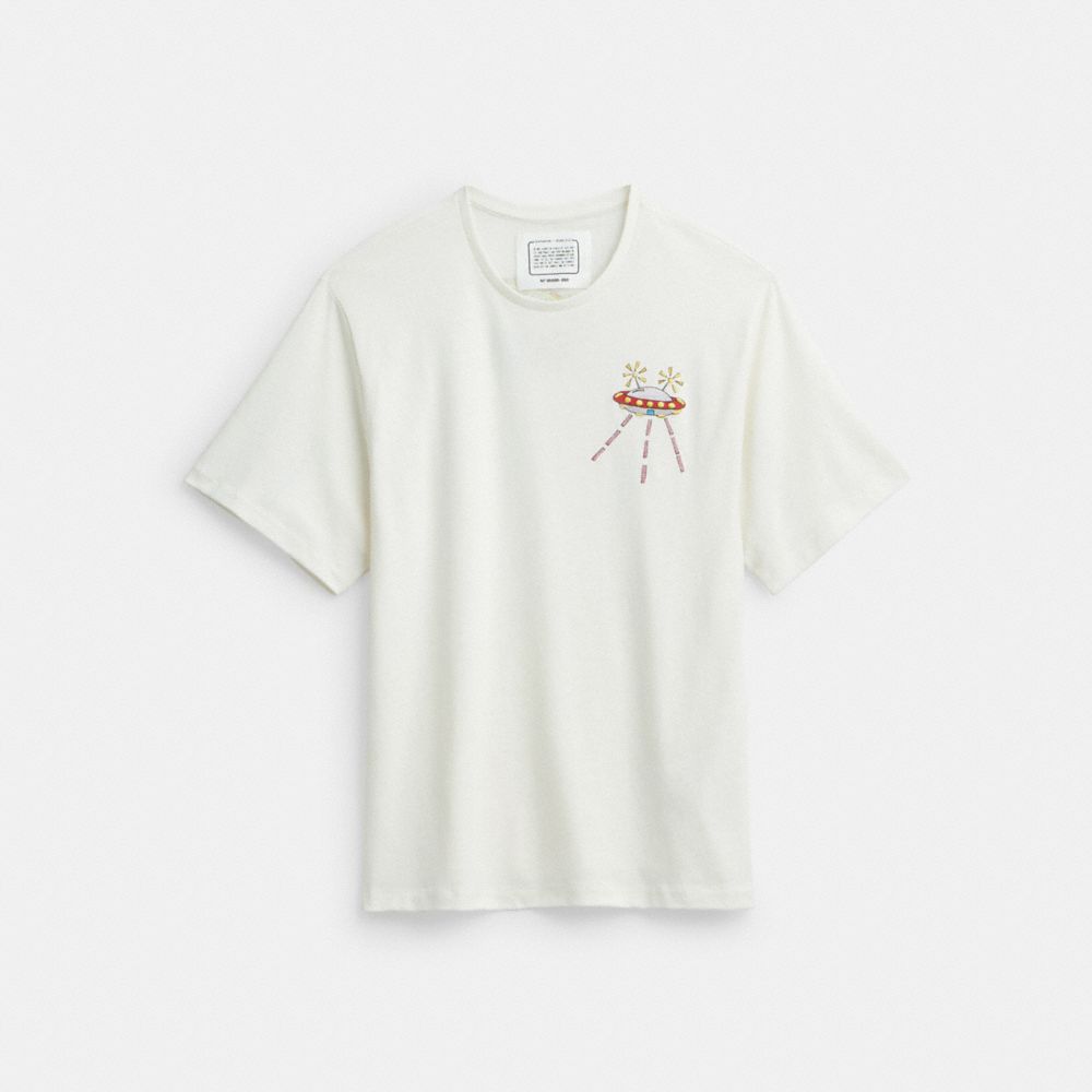 Camiseta COACH® X Observed By Us Hombre Creme Multicolor | CODFZ892