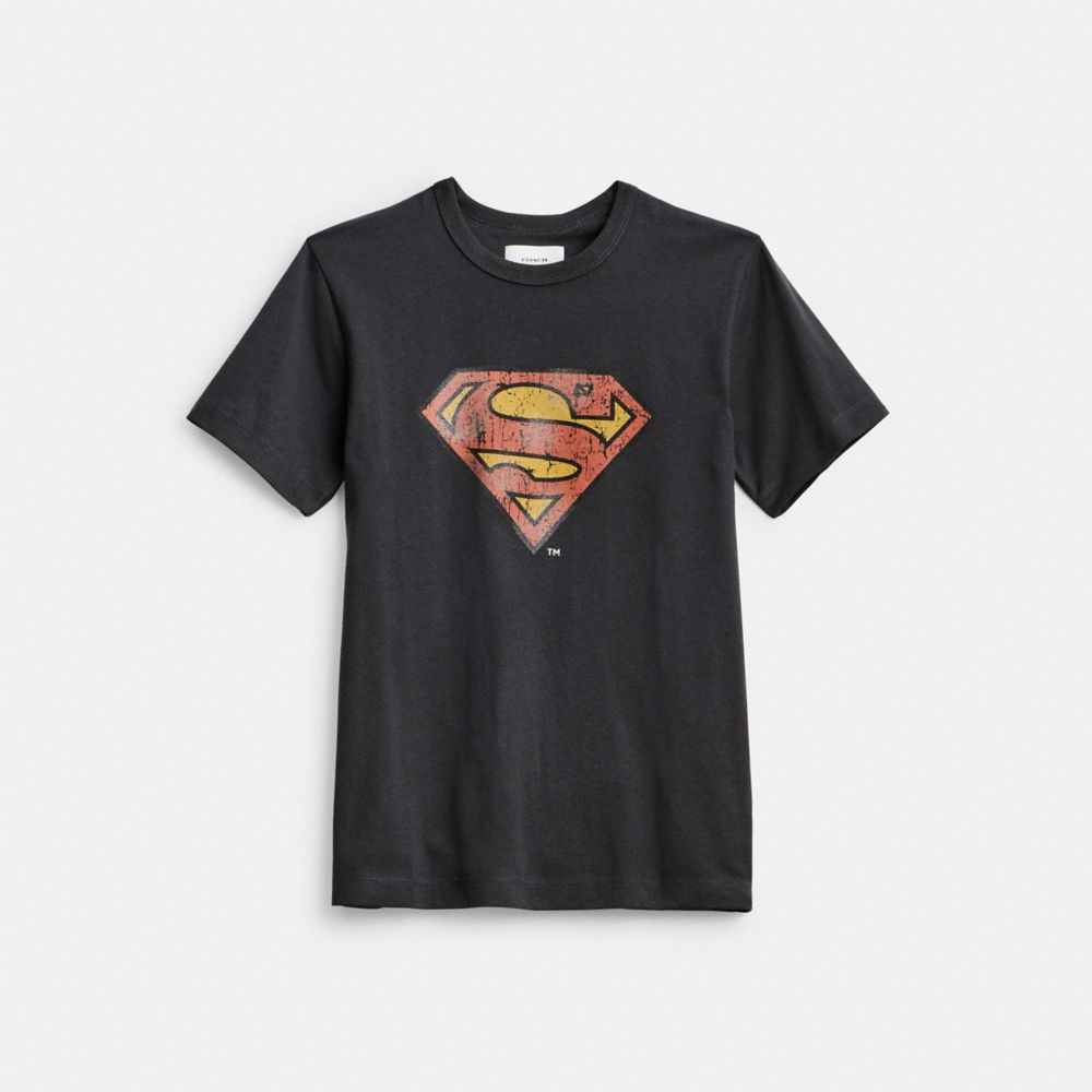 Camiseta COACH® | Dc Superman Mujer Negras | COXYD588