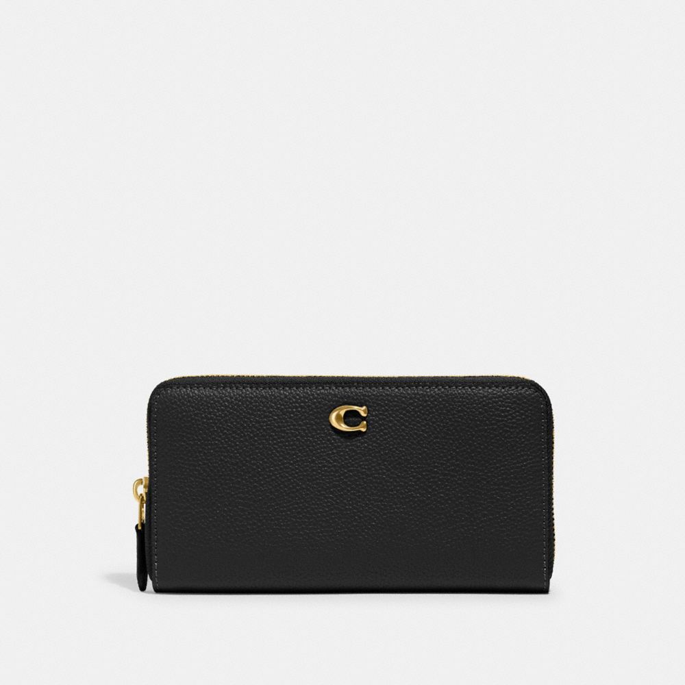 Cartera COACH® Accordion Zip Mujer Negras | COCOS128