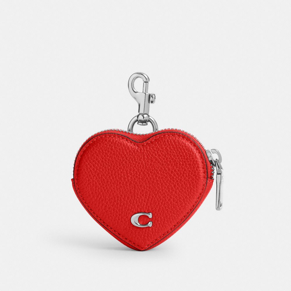 Cartera COACH® Heart Coin Purse Mujer Rojas | COSGC111