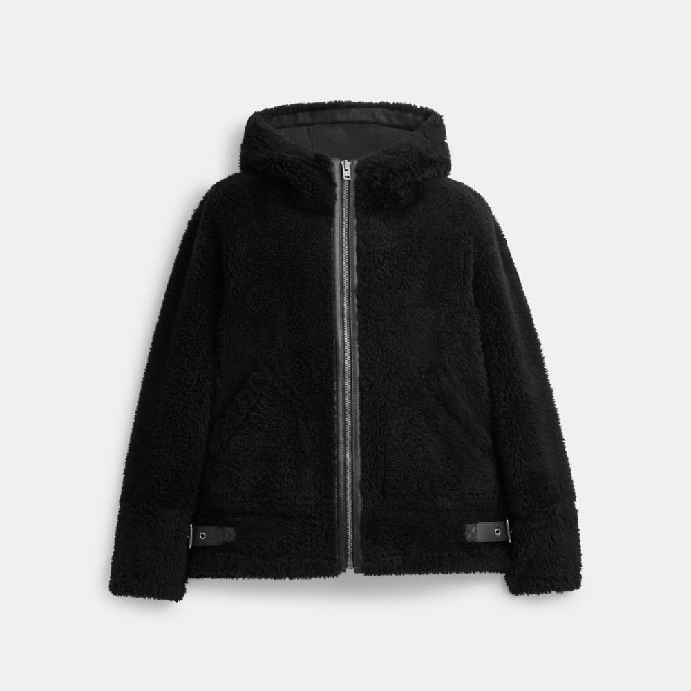 Chaqueta COACH® Reversible Shearling Hombre Negras | COFDL918