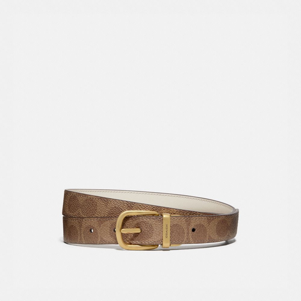 Cinturón COACH® Harness Buckle Reversible, 25 Mm Mujer Marrones | COSGS452