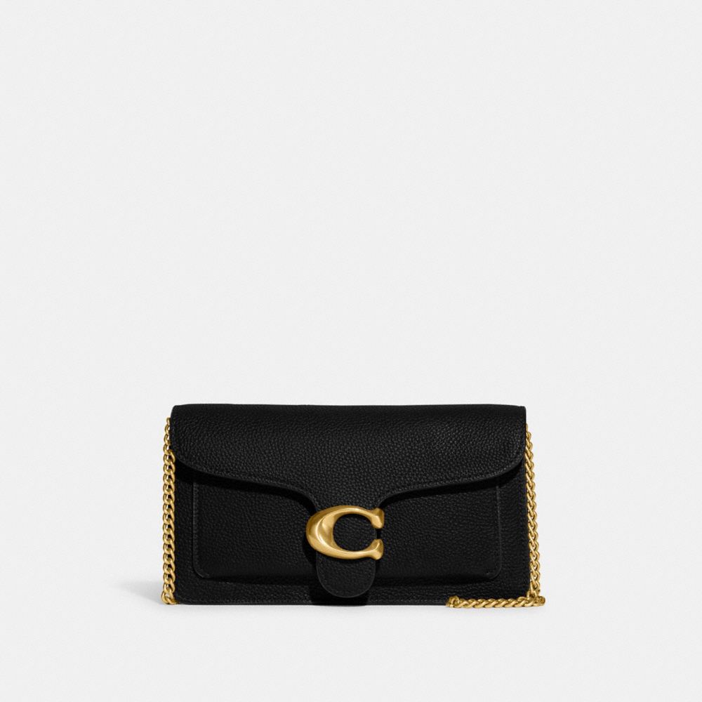 Clutch COACH® Tabby Chain Mujer Negras | COFDH321