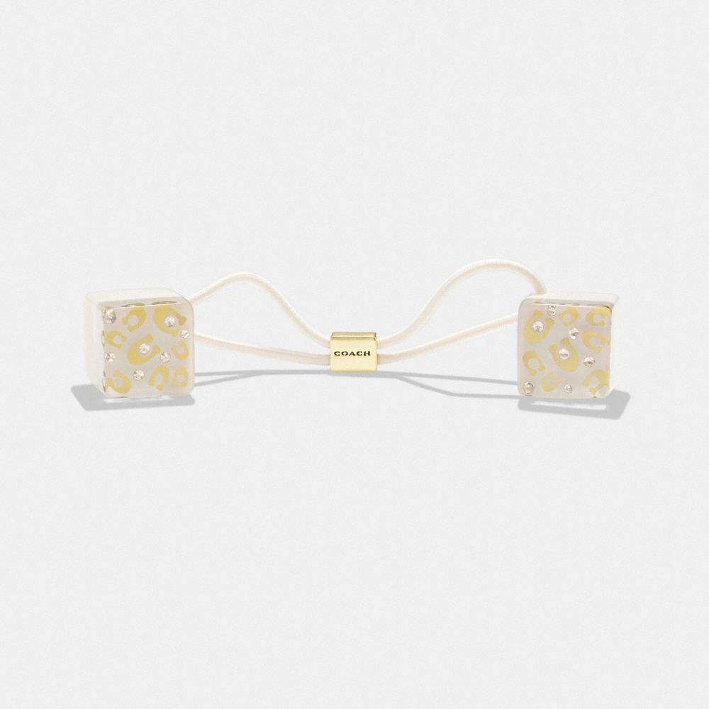 Hair COACH® Signature Resin Dice Ties Mujer Doradas | COTCJ511