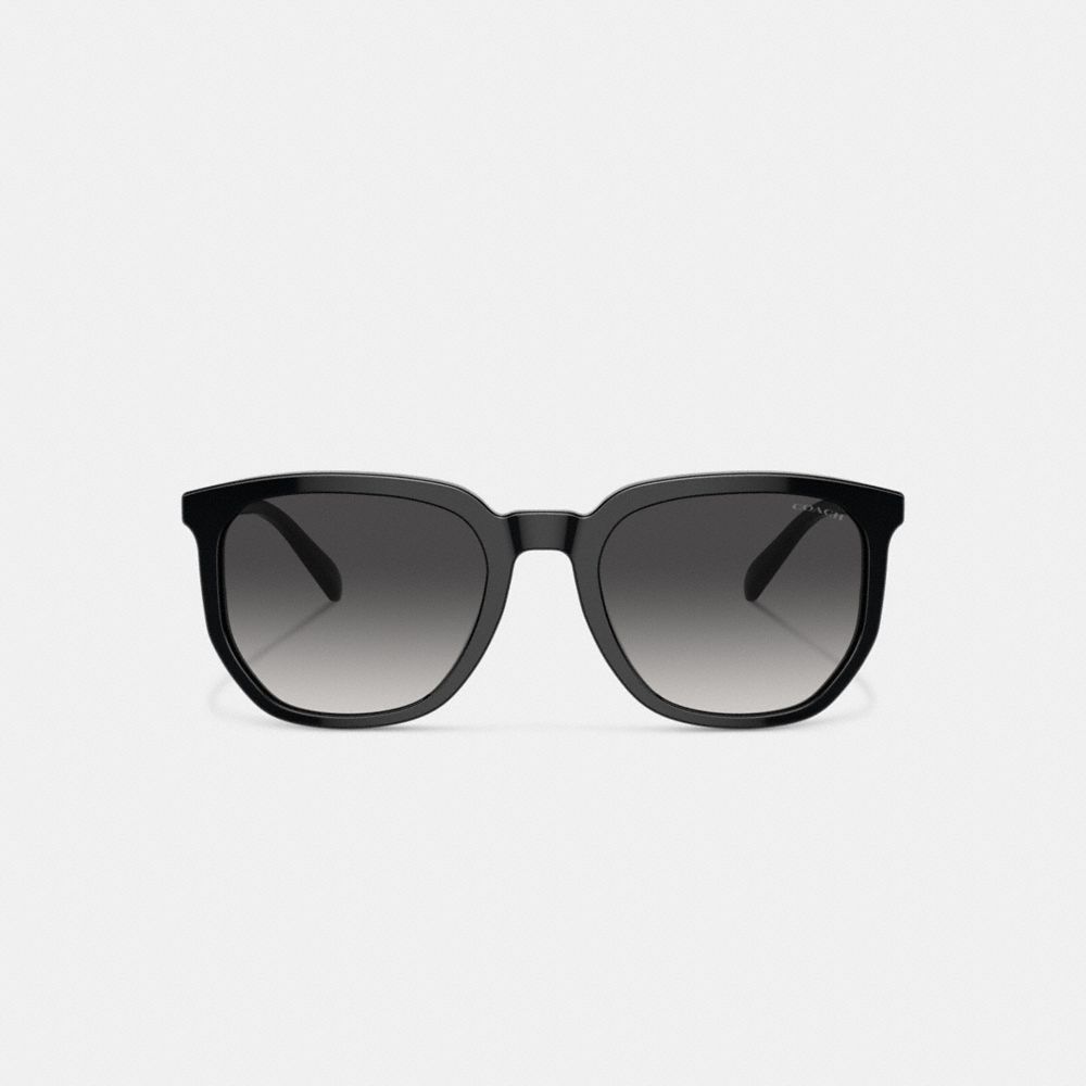 Lentes de Sol COACH® Geometric Square Hombre Negras | COMQP801